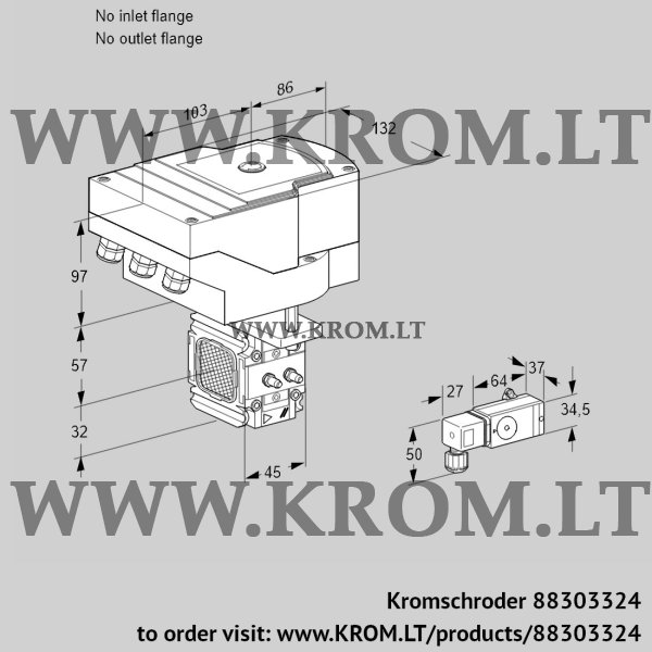 Kromschroder IFC 1-/-05-08MM3-/20-60W3E-I, 88303324 linear flow control, 88303324