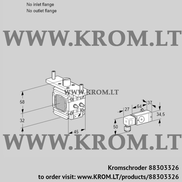 Kromschroder VFC 1-/-05-08MM2-, 88303326 linear flow control, 88303326