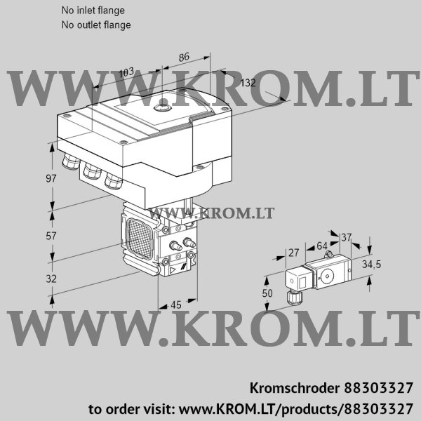 Kromschroder IFC 1-/-05-08MM2-/20-60W3E-I, 88303327 linear flow control, 88303327