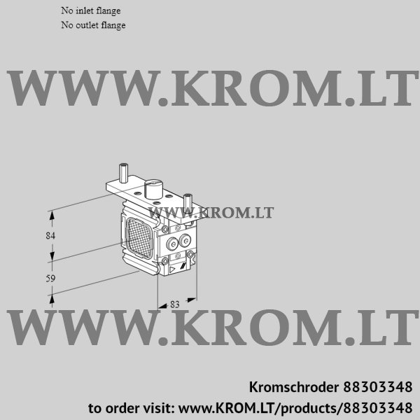 Kromschroder VFC 3-/-05-25PPMM, 88303348 linear flow control, 88303348