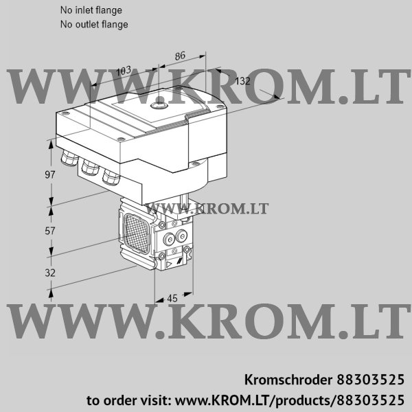 Kromschroder IFC 1-/-05-08PPPP/20-60Q3T-I, 88303525 linear flow control, 88303525