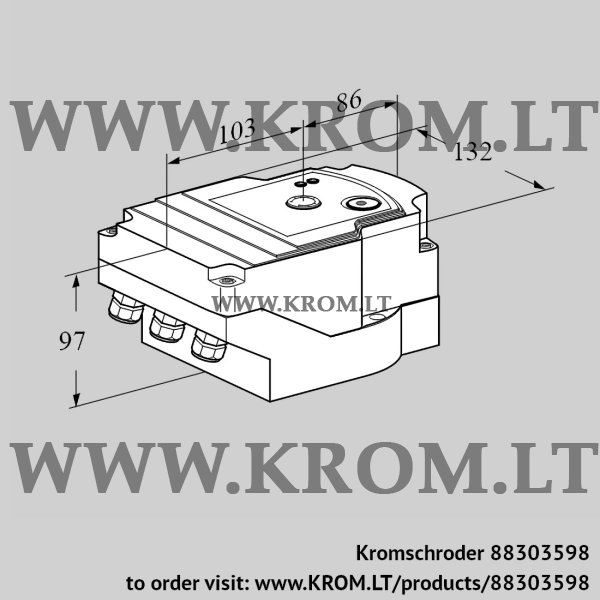 Kromschroder IC 40SA3A, 88303598 actuator, 88303598