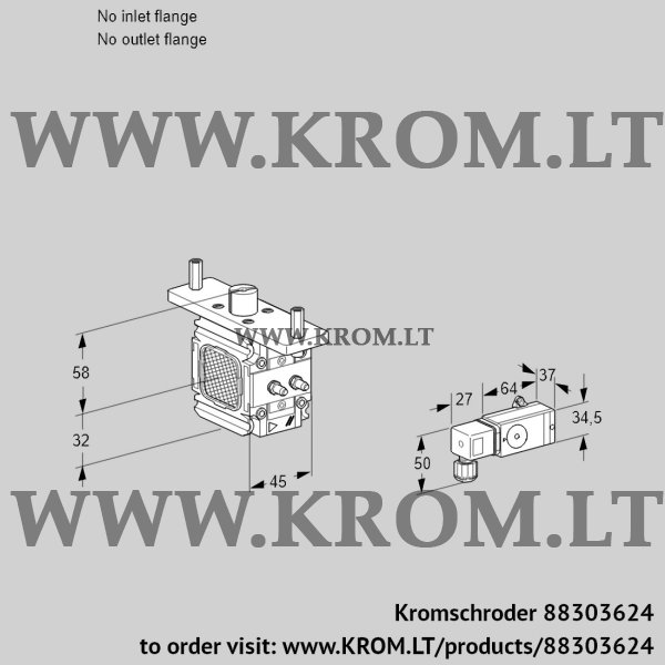 Kromschroder VFC 1-/-05-20MM2-, 88303624 linear flow control, 88303624