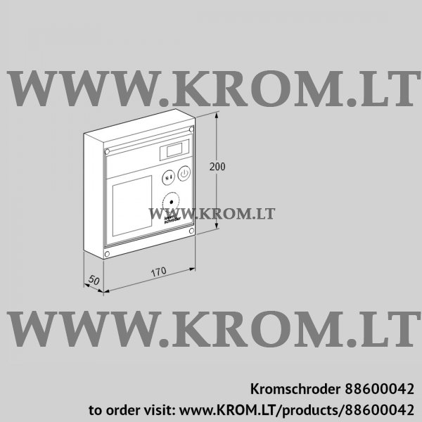 Kromschroder BCU 370WI1FEU0D1V, 88600042 burner control unit, 88600042