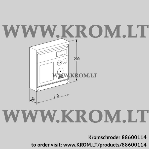 Kromschroder BCU 370WFEU0D3V, 88600114 burner control unit, 88600114