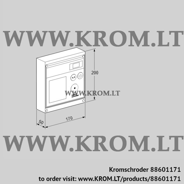 Kromschroder BCU 370WI1FEU0D1V, 88601171 burner control unit, 88601171