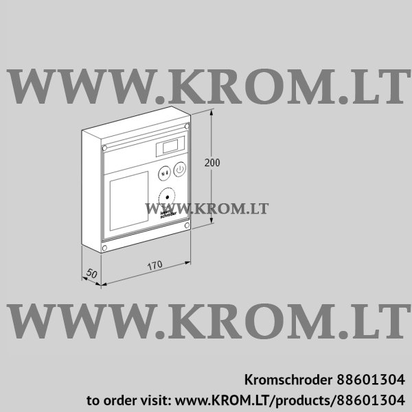 Kromschroder BCU 370WFEU0D1B1V, 88601304 burner control unit, 88601304