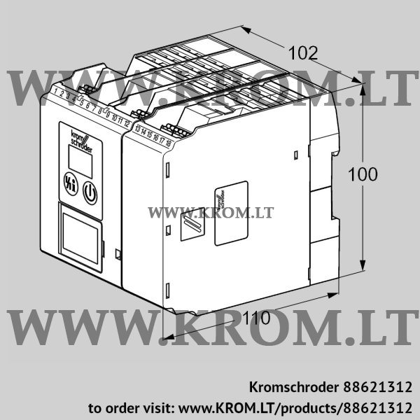 Kromschroder FCU 500WC1F0H0K0-E, 88621312 protective system control, 88621312