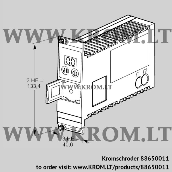 Kromschroder PFU 760LT, 88650011 burner control unit, 88650011