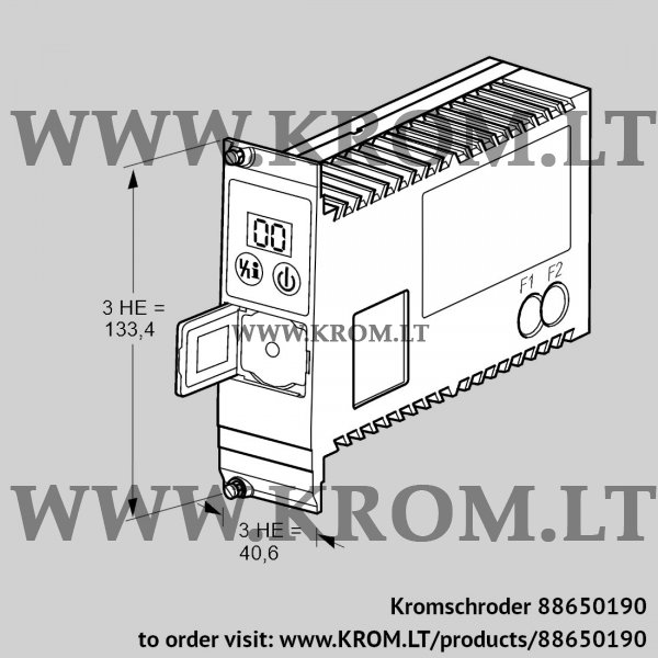 Kromschroder PFU 760LN, 88650190 burner control unit, 88650190