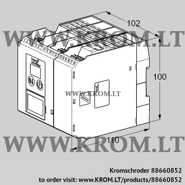 Kromschroder BCU 570WC1F2U0K0-E, 88660852 burner control unit, 88660852